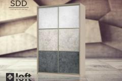 шкафы-купе из декоративного стекла Loft Collection